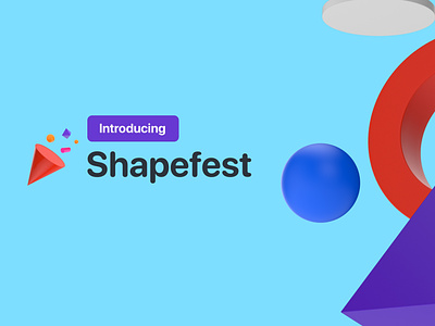 Introducing Shapefest 3d cinema 4d cinema4d design freebies icon illustration logo sketch typography web web design