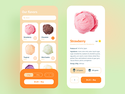 Ice Cream Shop App