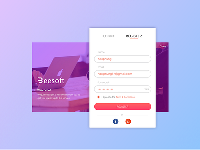 Daily UI challenge #001- Sign Up sign up