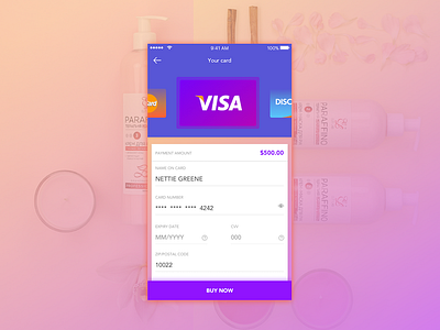 Daily UI challenge #002- Credit Card