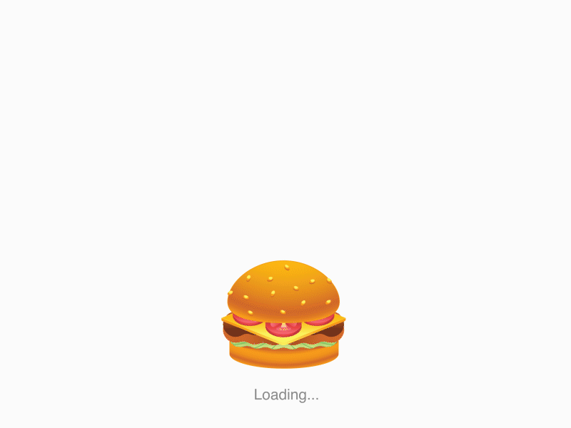 Burger Loader Animation ae after effects animation burger design food graphic hamburger loader loading loading animation motion preloader vector
