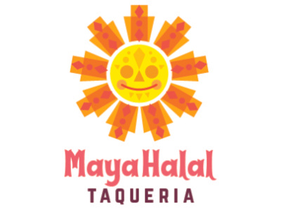 Maya Halal Taqueria (Rejected Design) art branding design digital food graphic graphicdesign illustration logo logo design restaurant vector