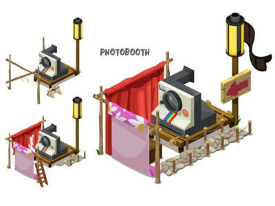 Disney's Gnometown: Photobooth art concept design digital disney drawing gnomes illustration painting photobooth sketch vector