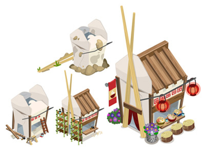 Disney's Gnometown: Noodle House art concept design digital disney drawing gnomes illustration noodles painting sketch vector