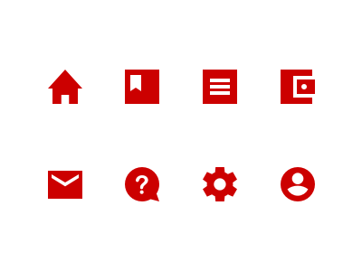 EAT24 - Android Drawer Icons android app delivery design drawer eat24 icons material sketch