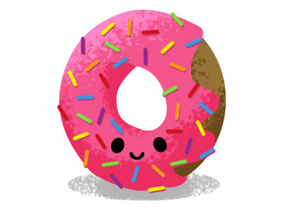 Donut-Worry chat design donut emoji graphic illustration imessage noms photoshop sprinkles sticker