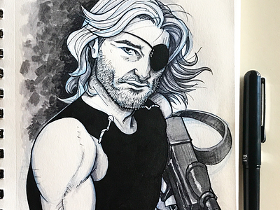 Inktober - Snake Plissken