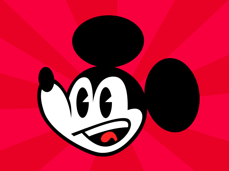 Patch mickey mouse fuck you cartoon mickey