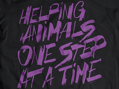 Custom Lettering for Apparel animals apparel font lettering t shirt typography violet