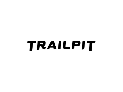 Trailpit.com typography app black brand curves identity lettering logo ride trail typography