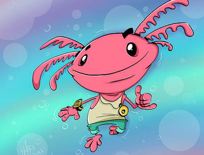 Axolotl ;) illustration