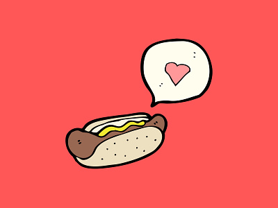 Hotdog design icon illustration logo vector