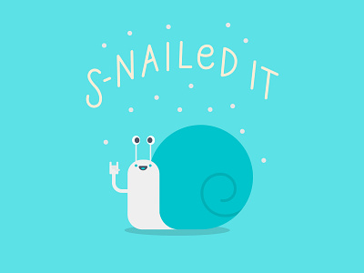 Cute Snail design illustration vector