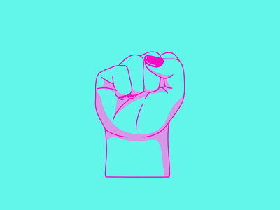 Human Fist Vector design icon illustration