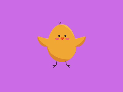 Yellow Birdie design icon illustration vector