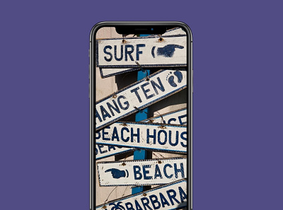 Surf Mobile Wallpaper branding design illustration vector