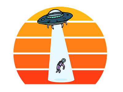 Alien Abduction design icon illustration vector