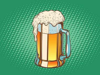 Foamy Beer Mug design illustration