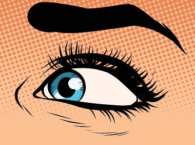 Women Eye Popart design illustration