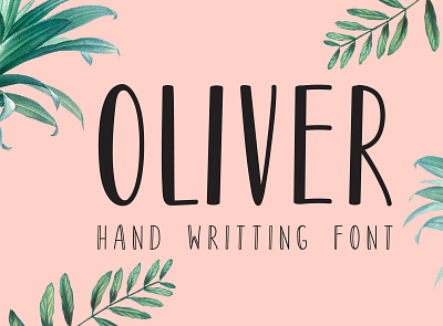 Oliver Font branding craft cute font friendly handcraft handmade handwritten lettering type