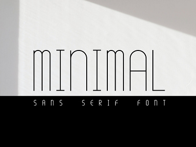 Minimal Font branding design font illustration lettering logo minimal sans serif type typography vector