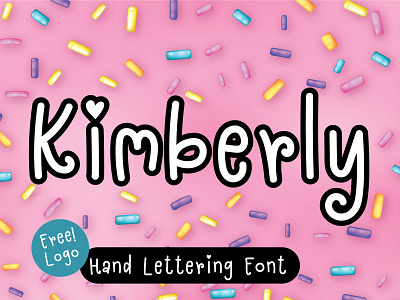 Kimberly Digital Font branding branding design craft cute design font friendly handcraft handwritten lettering logo type