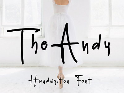 The Andy Handwritten Font branding cute font font design handcraft handmade handwritten lettering logo type