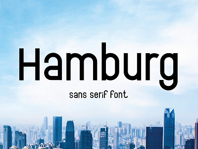 Hamburg Font branding design font font design handcraft handwritten lettering logo sans serif type