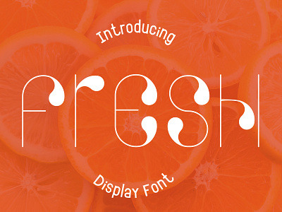 Fresh Display Font branding craft cute design display font friendly lettering logo modern type