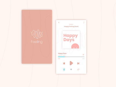 Music Player mobile music app player ui ux