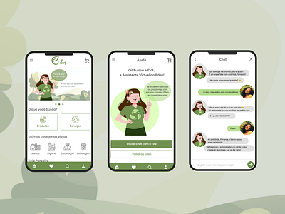 Eden App mobile ui ux