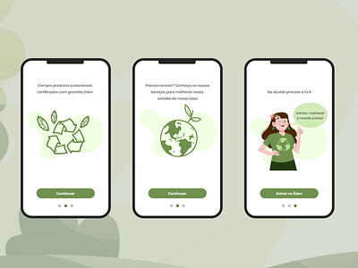 Eden App mobile ui ux