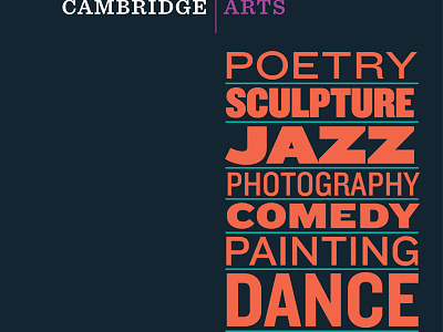 Cambridge Arts arts design type typography
