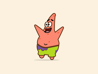 Patrick Star animation design drawing illustration logo motion graphics spongebob vector