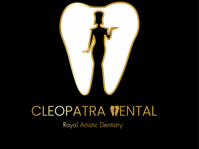 Cleopatra dental logo 3d animation branding design graphic design illustration logo motion graphics typography ui ux vector