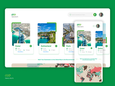 Travel Web & Mobile Dashboard.