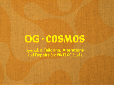 OG Cosmos - Brand Design branding clothing design graphic design logo retro sustainability upcycled vintage