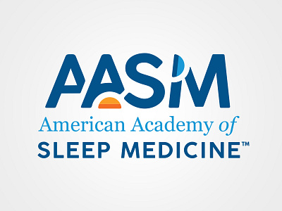 American Academy of Sleep Medicine geometric healthcare medical minimal rebrand sleep
