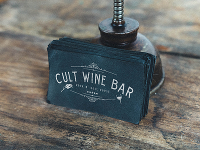 Cult Wine Bar Logo art direction branding cult wine bar graphic design logo whimsical brains