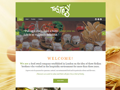 Tastecily art direction branding design food graphic design italian food sicily tastecily web design whimsical brains