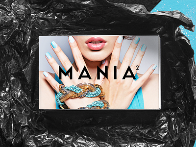 Mania - Business Cards branding fashion graphic design logo mania nail art print design smac typography whimsical brains
