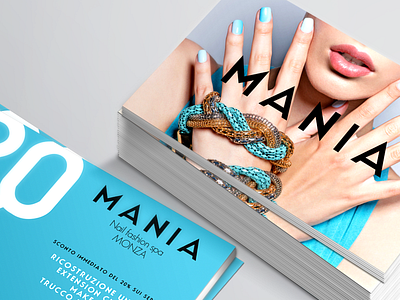 Mania - Sale Cards branding fashion graphic design logo mania nail art print design smac typography whimsical brains
