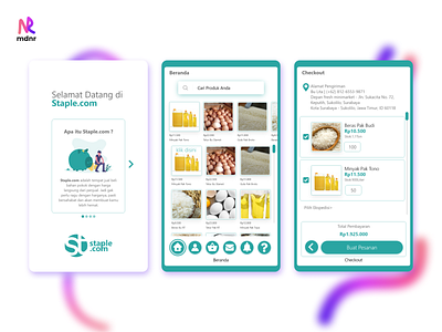 Staple.com - Groceries Online Store Mobile App Design