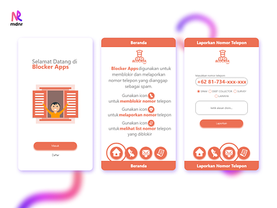 Blocker - Phone Number Blocker App uxdesign