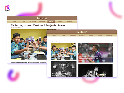 Berita.net - News Website UI Ddesign