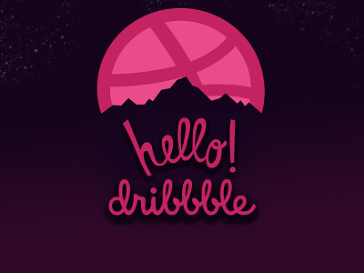hello dribble animation branding design designer dribbble dribbble invite hello hello dribble illustration logo logodesign