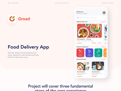 Groad - Food Ordering System - UI/UX Case Study