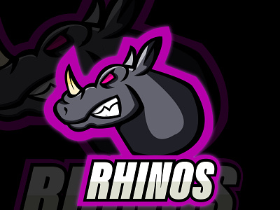 rhinos dx 111 design illustration logo vector