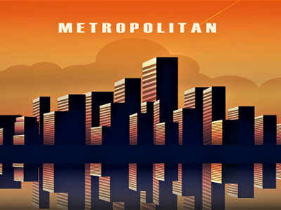 metropolitan cityscape concept design illustration modern city