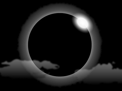 solar eclipse astronomy concept cosmic design illustration illustrator